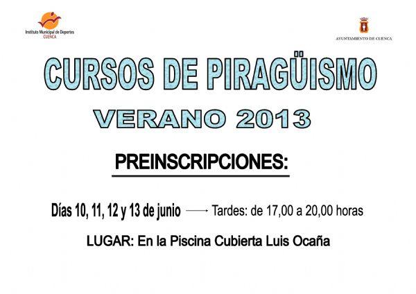 CURSOS DE VERANO DE PIRAGÜISMO