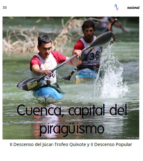 EL PIRAGÜISMO CUENCA CON CARÁCTER EN EL AGUAS VIVAS