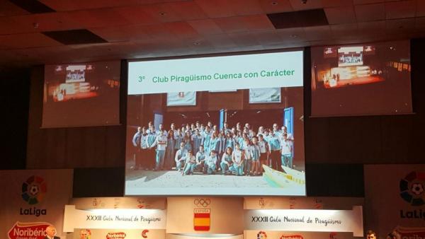 EL CLUB PIRAGÜISMO CUENCA CON CARÁCTER PREMIADO EN LA GALA NACIONAL DE PIRAGÜISMO