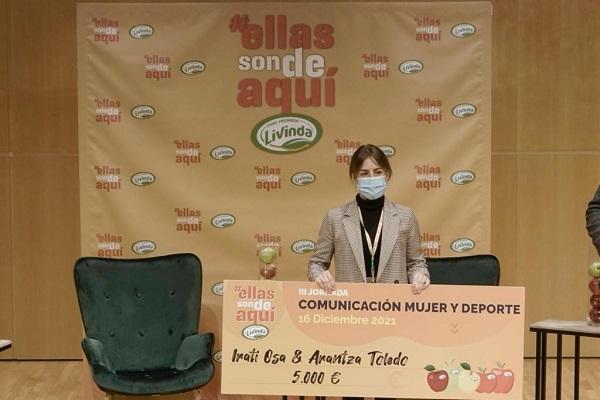 ARANTZA TOLEDO ESPINILLA PREMIADA EN LA CATEGORÍA ÉLITE DEL PROGRAMA "ELLAS SON DE AQUÍ"