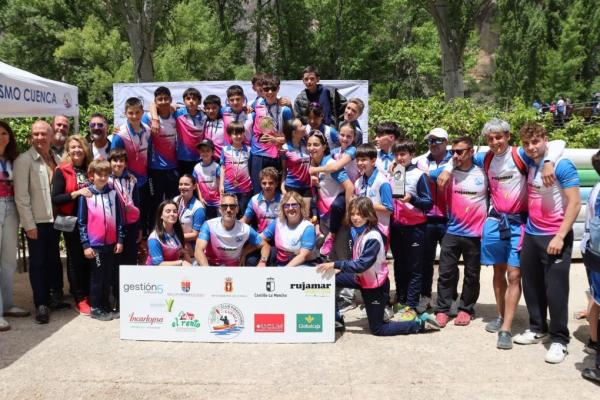 El Club Piragüismo Cuenca se proclama campeón del IV Campeonato de Castilla-La Mancha en Edad Escolar